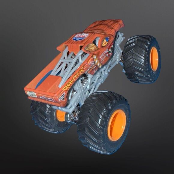 Hot Wheels Brutus Brown Monster Jam Lucas Oil Die Cast Monster Truck 1:64 A27 - Picture 5 of 8